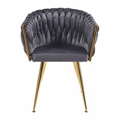 Cadira de menjador entapissada de Rattan